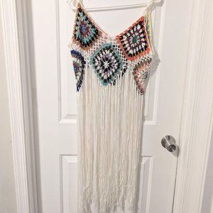 Women's Plus Size 1XL Crochet Swimsuit Coverup